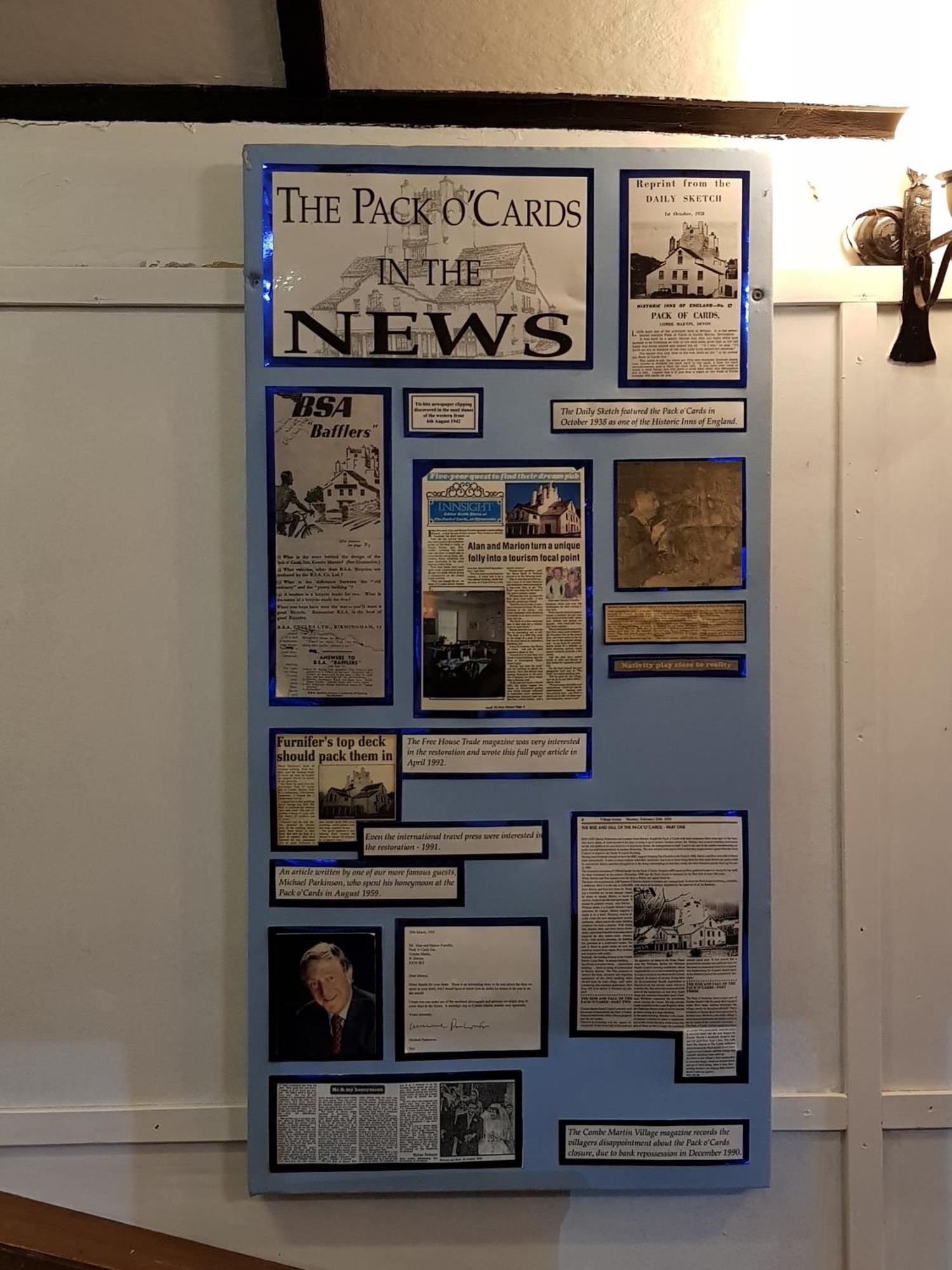 The Pack O' Cards Hotell Combe Martin Eksteriør bilde